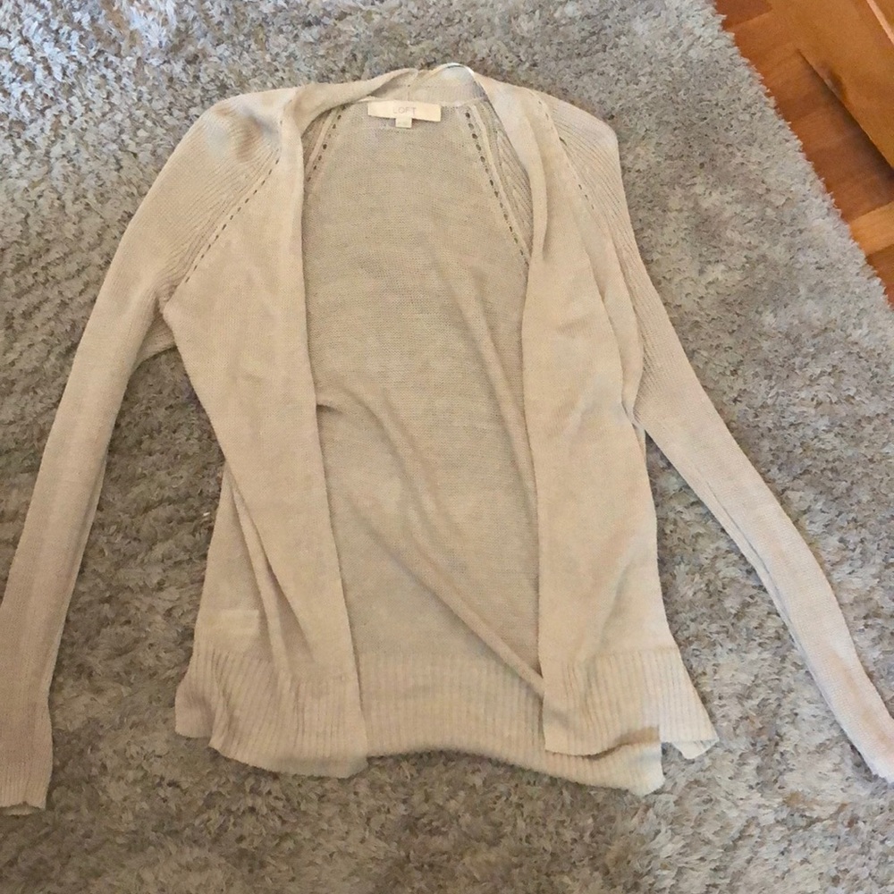 Silver/grey Loft lightweight cardigan